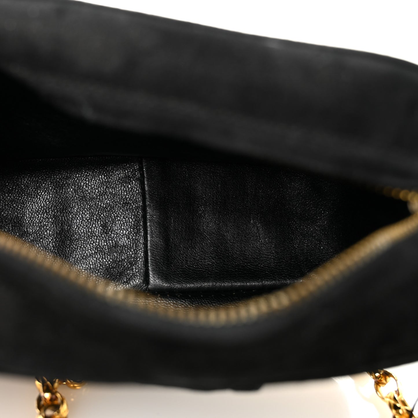 Suede Quilted CC Tassel Camera Case  Black