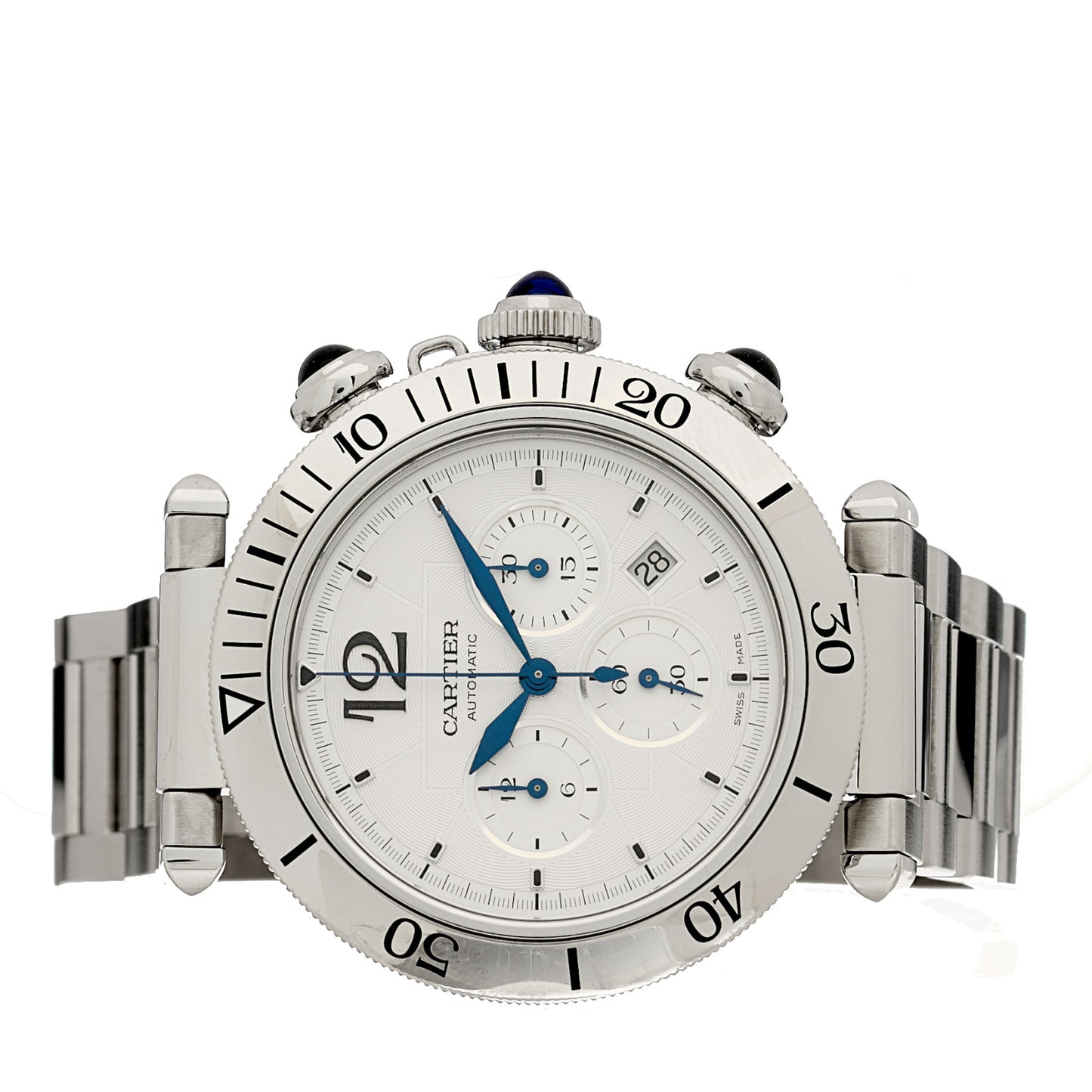Stainless Steel 41mm Pasha C Chronograph Automatic Watch