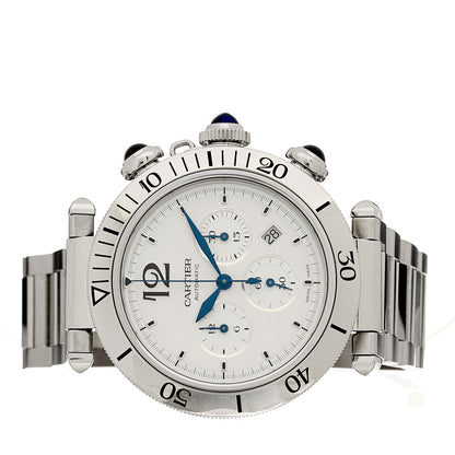 Cartier Stainless Steel 41mm Pasha C Chronograph Automatic Watch 2 of 6