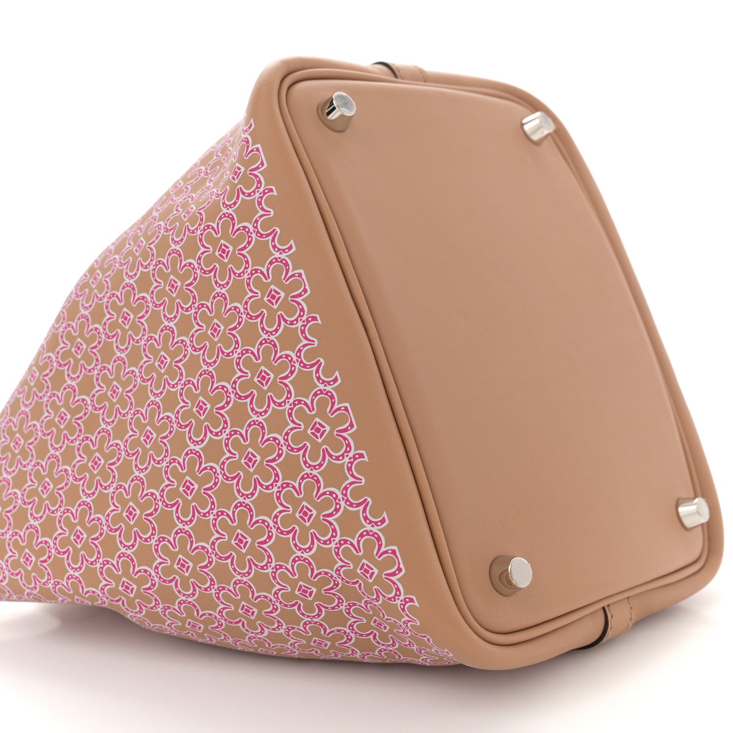 Swift Lucky Daisy Picotin Lock 18 PM Chai Rose White