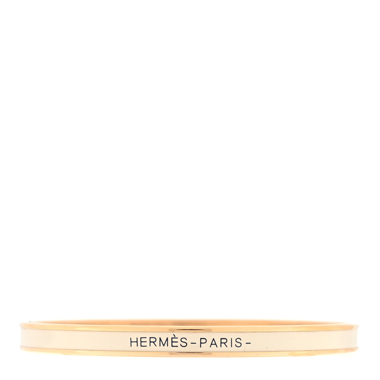 Hermes Enamel Uni Bangle 70 White 1 of 3