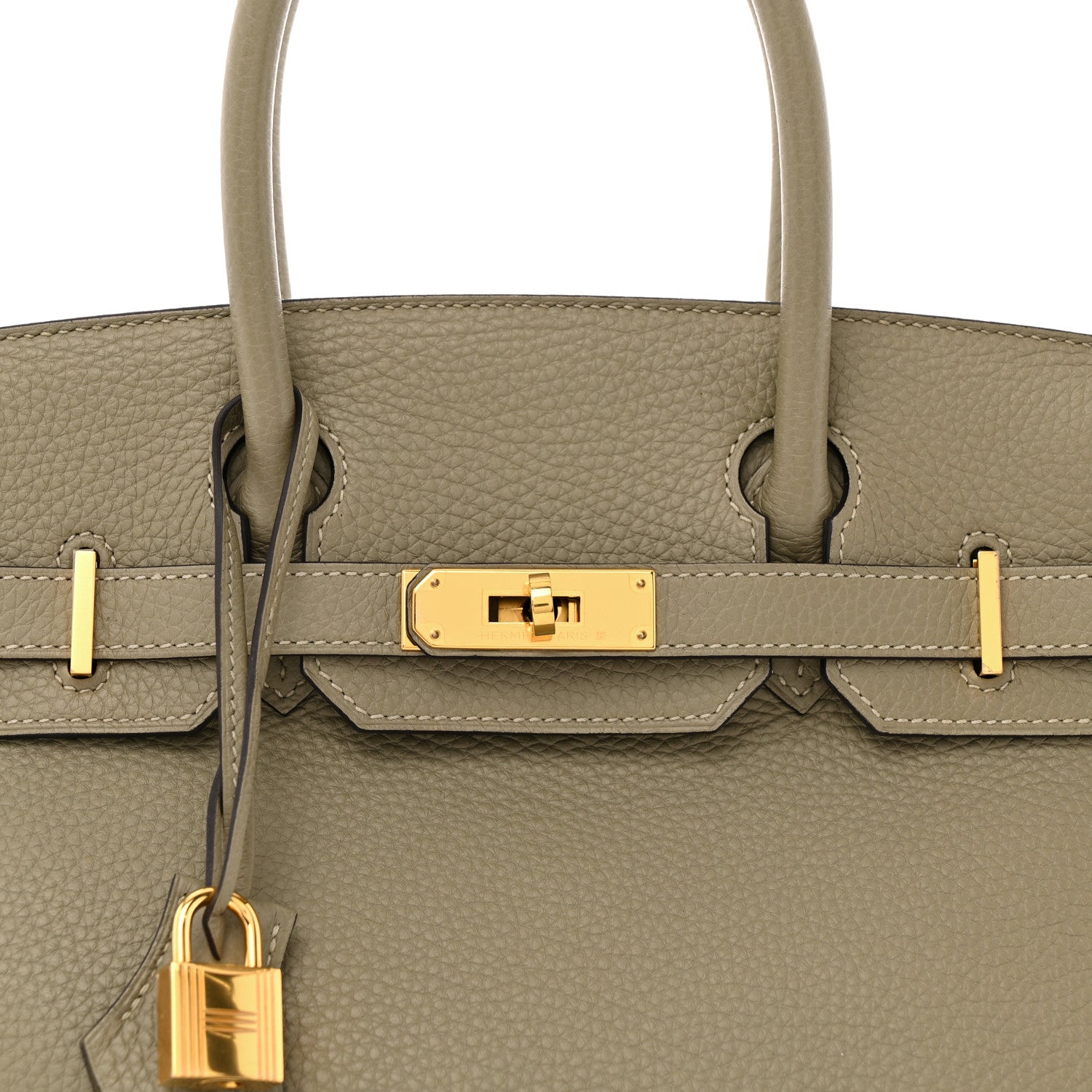 Hermes Taurillon Clemence Birkin 30 Sauge 8 of 12