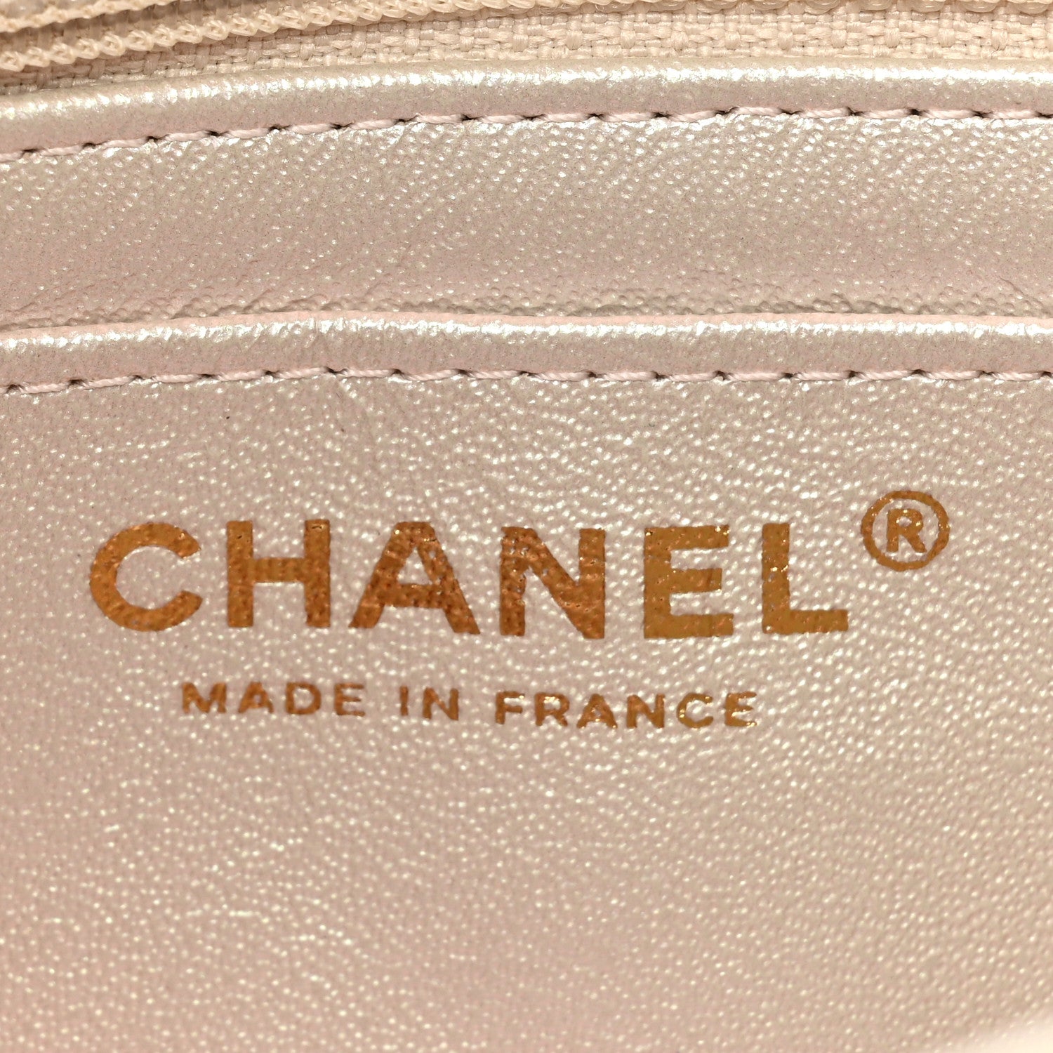 Chanel Iridescent Lambskin Quilted Mini Rectangular Flap Ivory 6 of 9