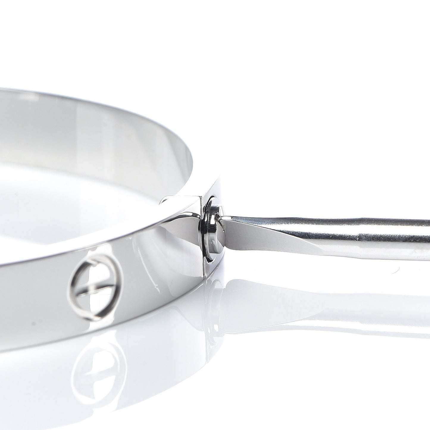 18K White Gold LOVE Bracelet 17