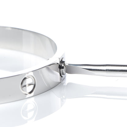 Cartier 18K White Gold LOVE Bracelet 17 6 of 7
