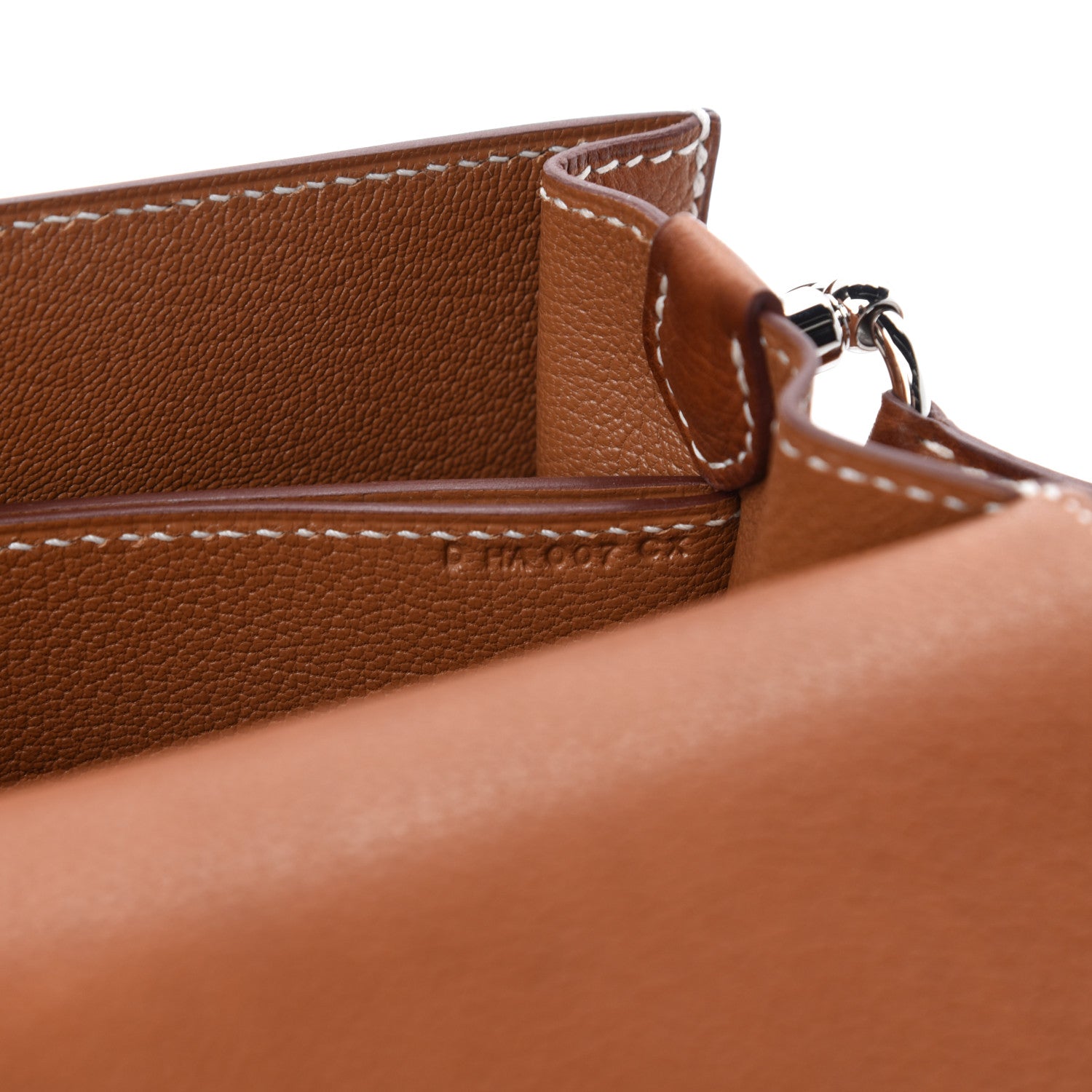 Hermes Barenia Faubourg Mini Sac Roulis Fauve 9 of 11