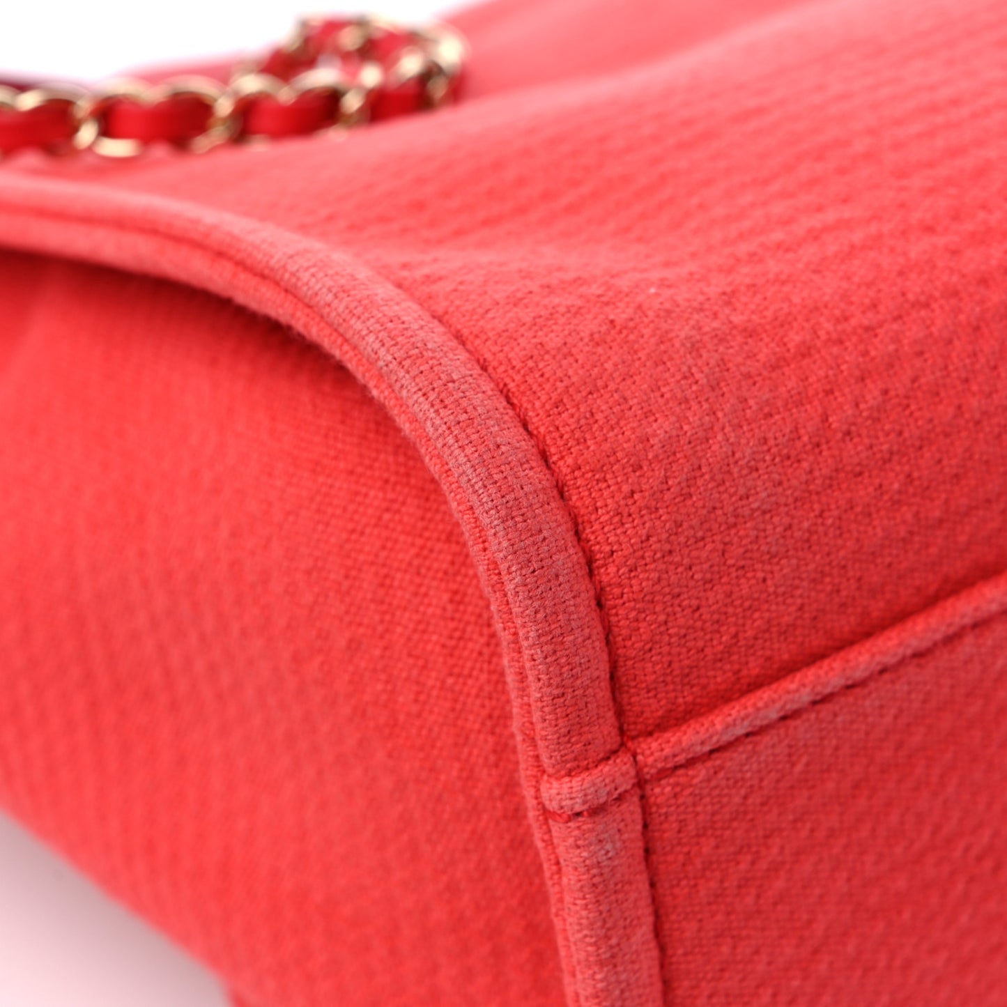Mixed Fibers Small Deauville Tote Red