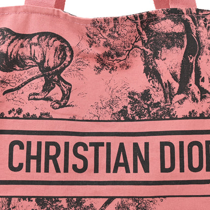 Christian Dior CHRISTIAN DIOR Canvas Dioriviera Tote Pink Grey 6 of 11