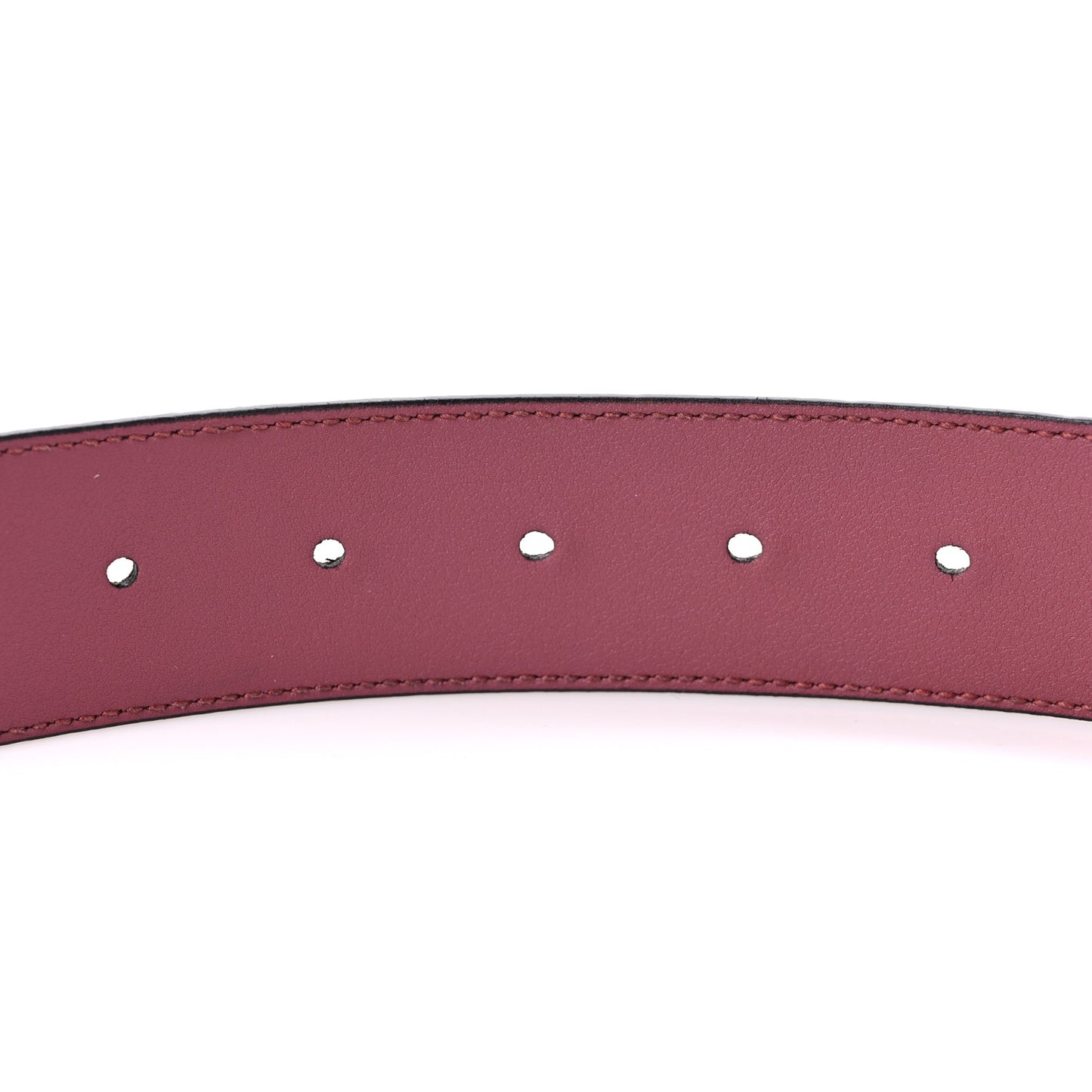 GG Supreme Monogram Blooms Moon Calfskin Interlocking G 37mm Belt 75 30 Beige Ebony Multicolor Dry Rose