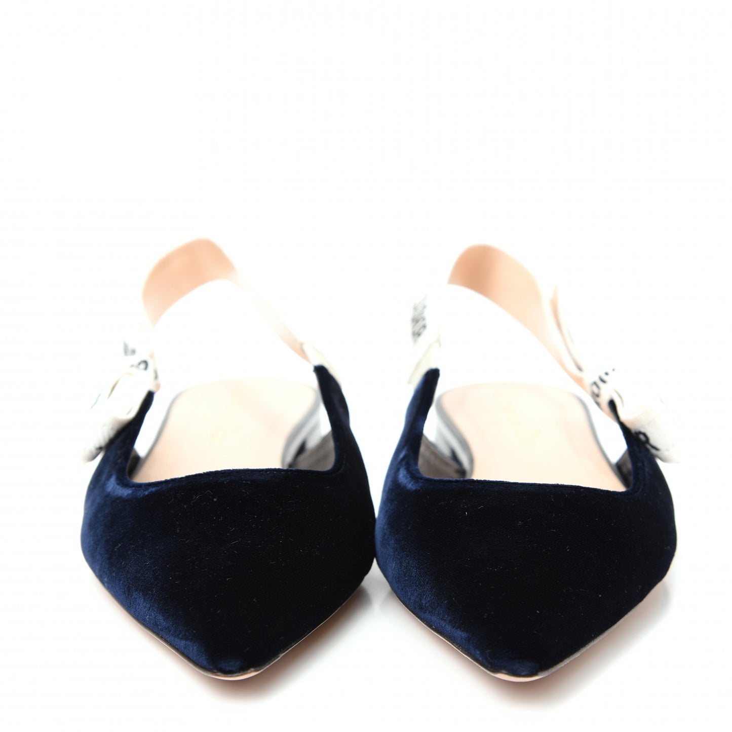 Velvet Ribbon J'Adoir Slingback Ballet Flats 37 Deep Blue