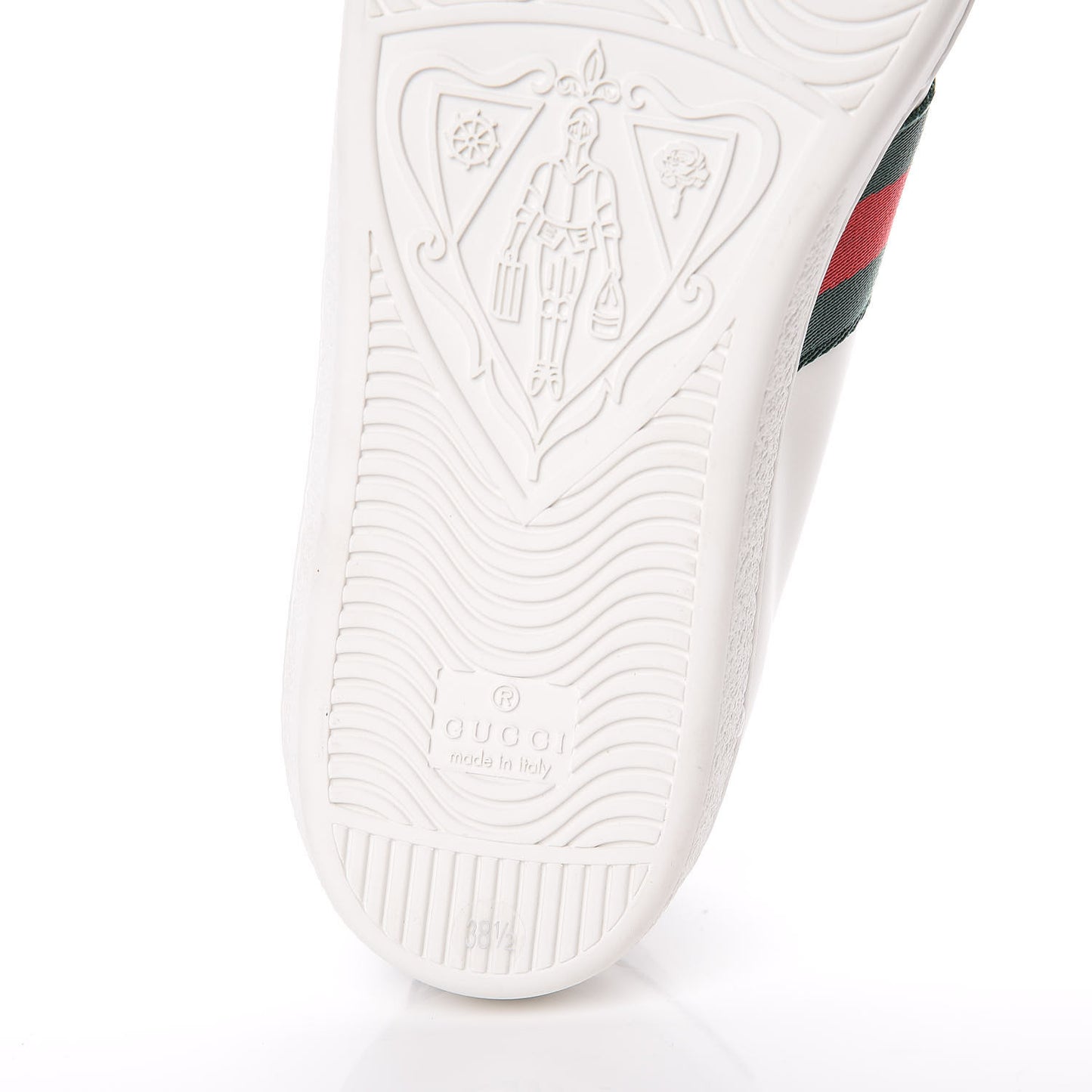 Calfskin Ayers Web Heart Embroidered Ace Sneakers 38.5 White