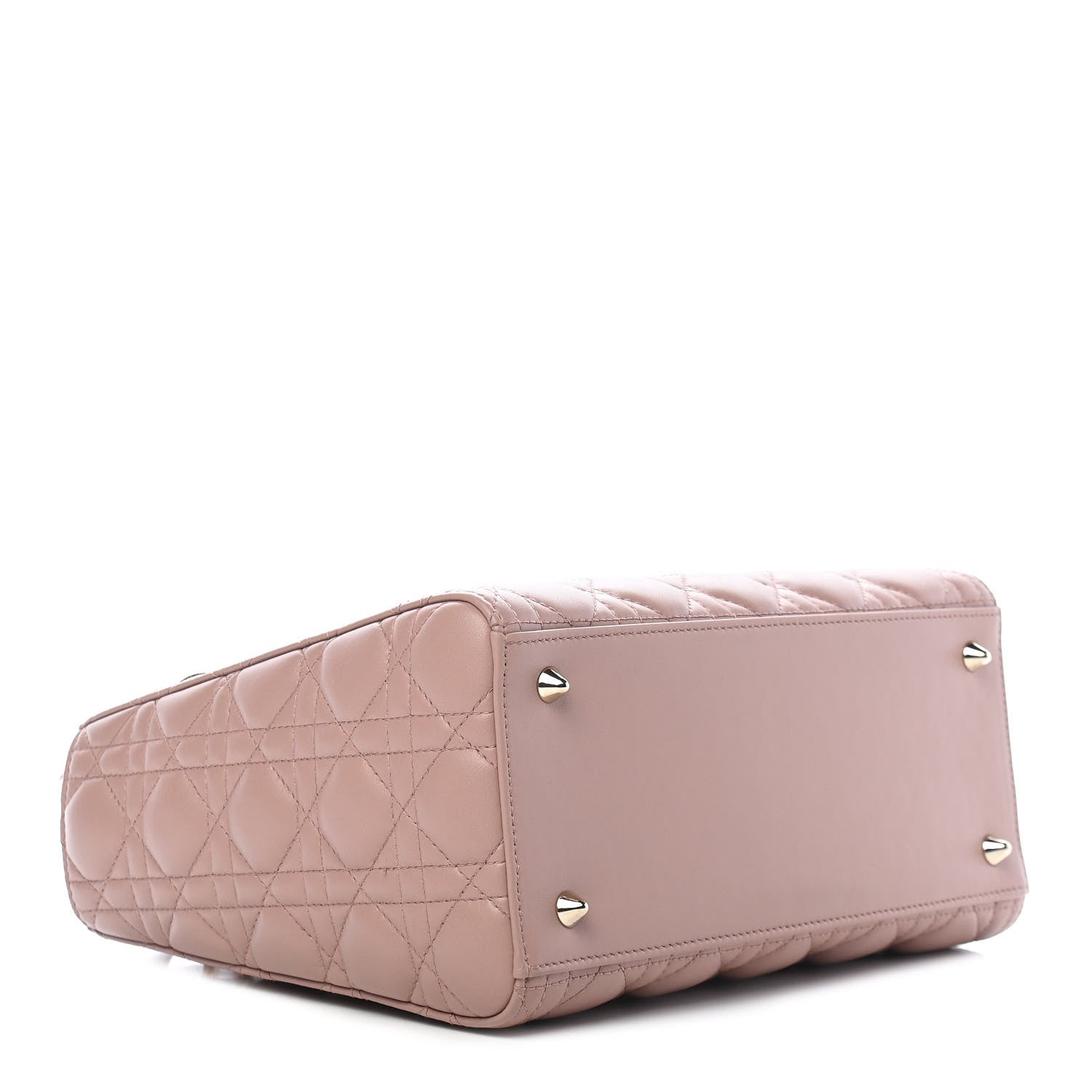 Christian Dior Lambskin Cannage Medium Lady Dior Bois de Rose 4 of 9