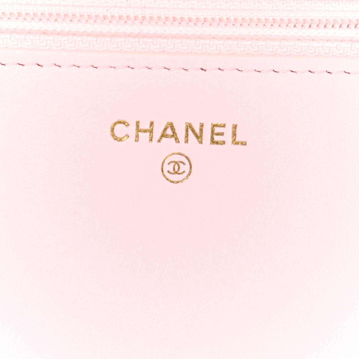Lambskin Quilted Pearl Wallet On Chain WOC Pink