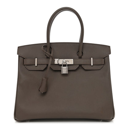 Hermes Epsom BIRKIN 30 Etain 1 of 12