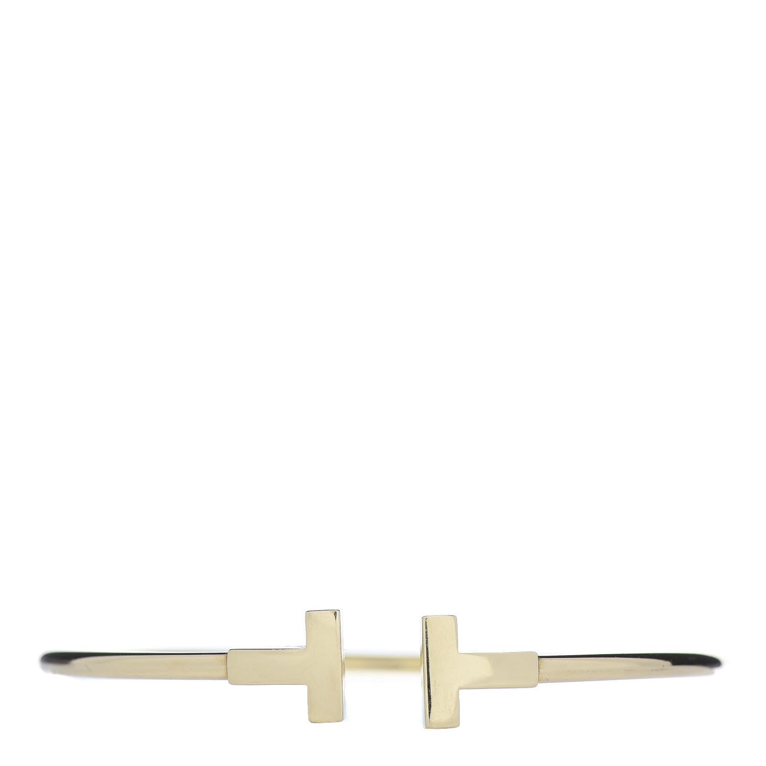 Tiffany 18K Yellow Gold T Wire Bracelet 1 of 5