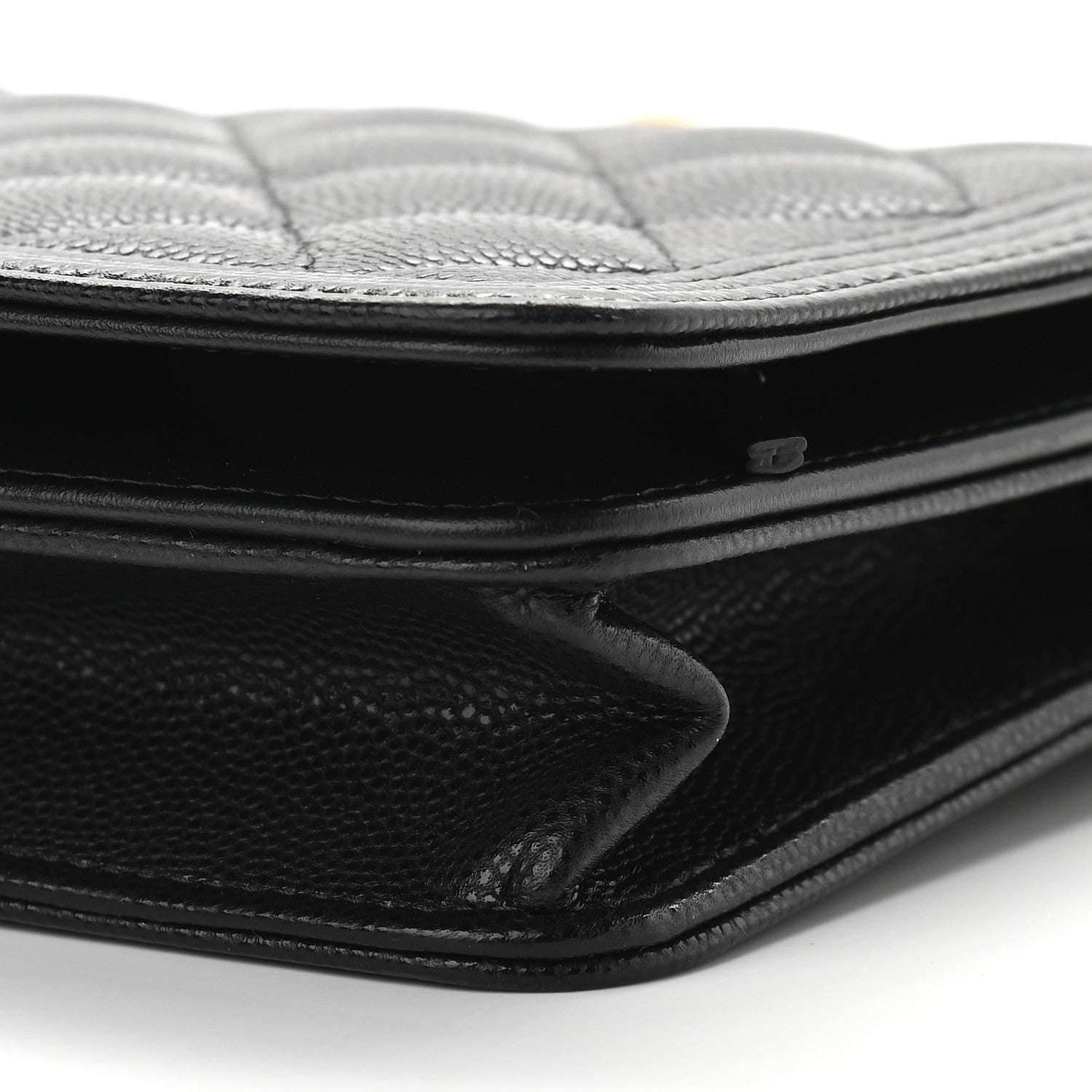 Chanel Caviar Quilted Boy Wallet On Chain WOC Black 10 of 10