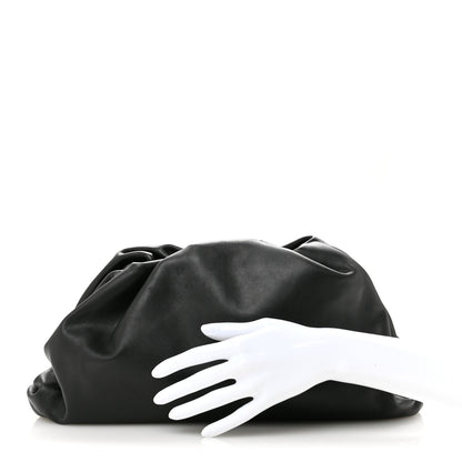Bottega Veneta Smooth Butter Calf The Pouch Oversized Clutch Black 2 of 10