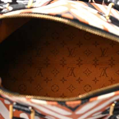 Louis Vuitton Monogram Giant Crafty Speedy Bandouliere 25 Creme Caramel 5 of 9