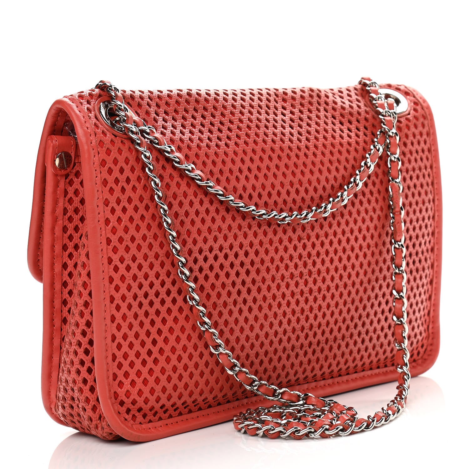 Chanel Perforated Calfskin Small Up In The Air Flap Red 3 of 13