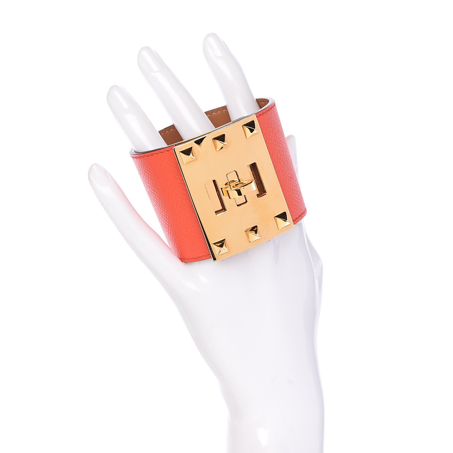Hermes Epsom Extreme Kelly Bracelet S Orange Poppy 2 of 6