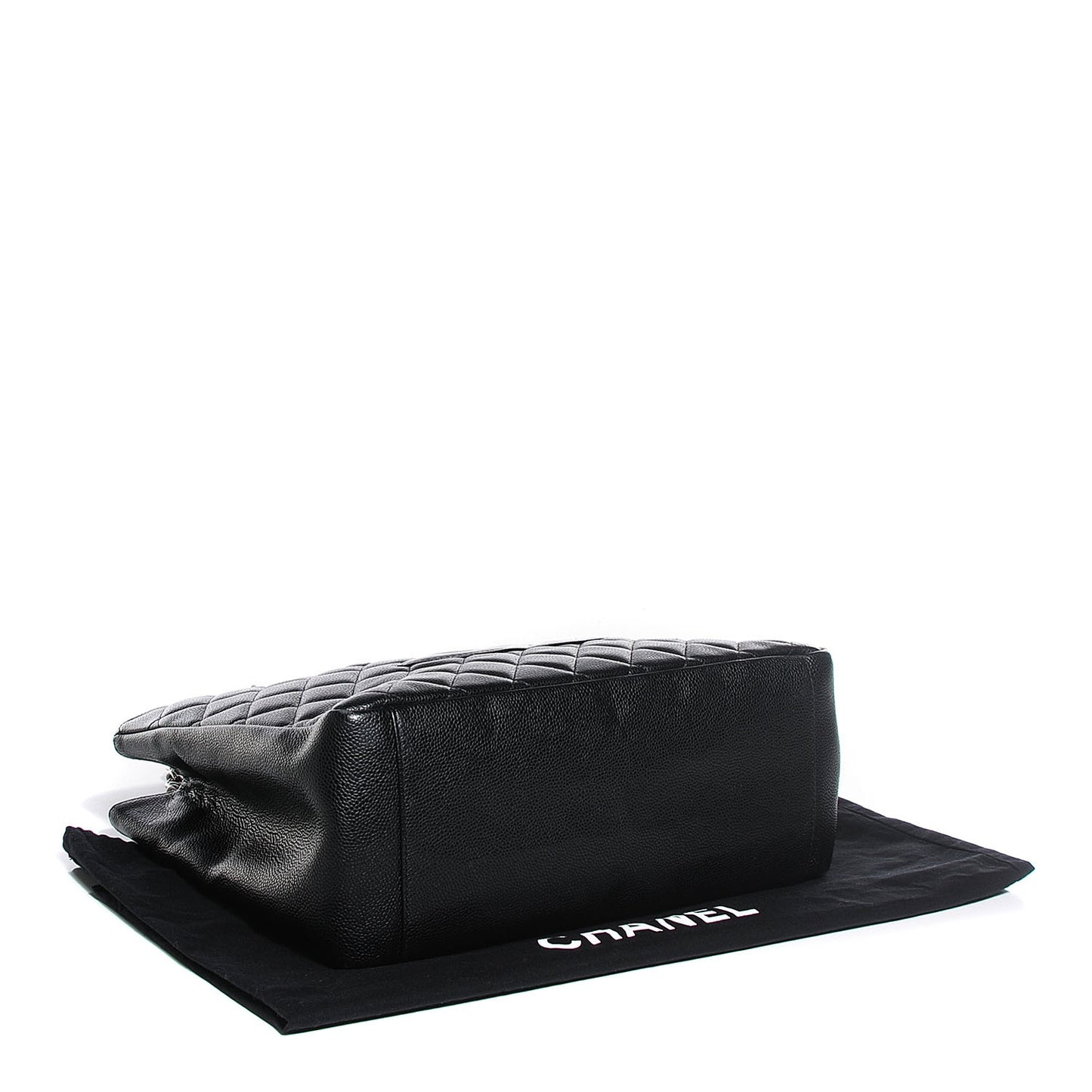 Caviar Quilted Grand Shopping Tote GST Black