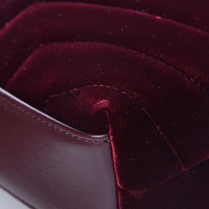 Saint Laurent Velvet Y Quilted Monogram Toy Loulou Crossbody Bag French Burgundy 12 of 14