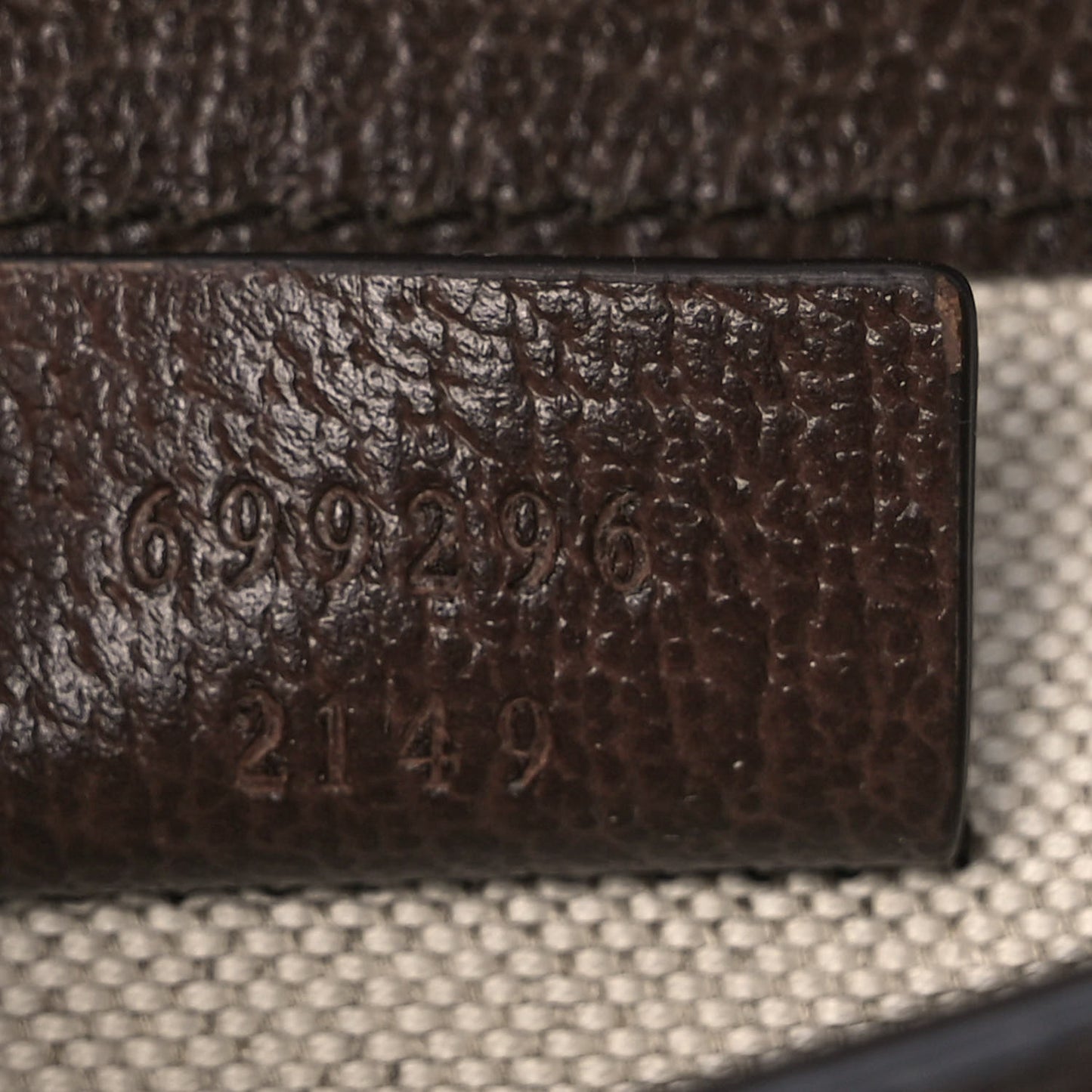 Monogram Jumbo GG Textured Dollar Calfskin Mini Horsebit 1955 Shoulder Bag Camel Ebony New Acero