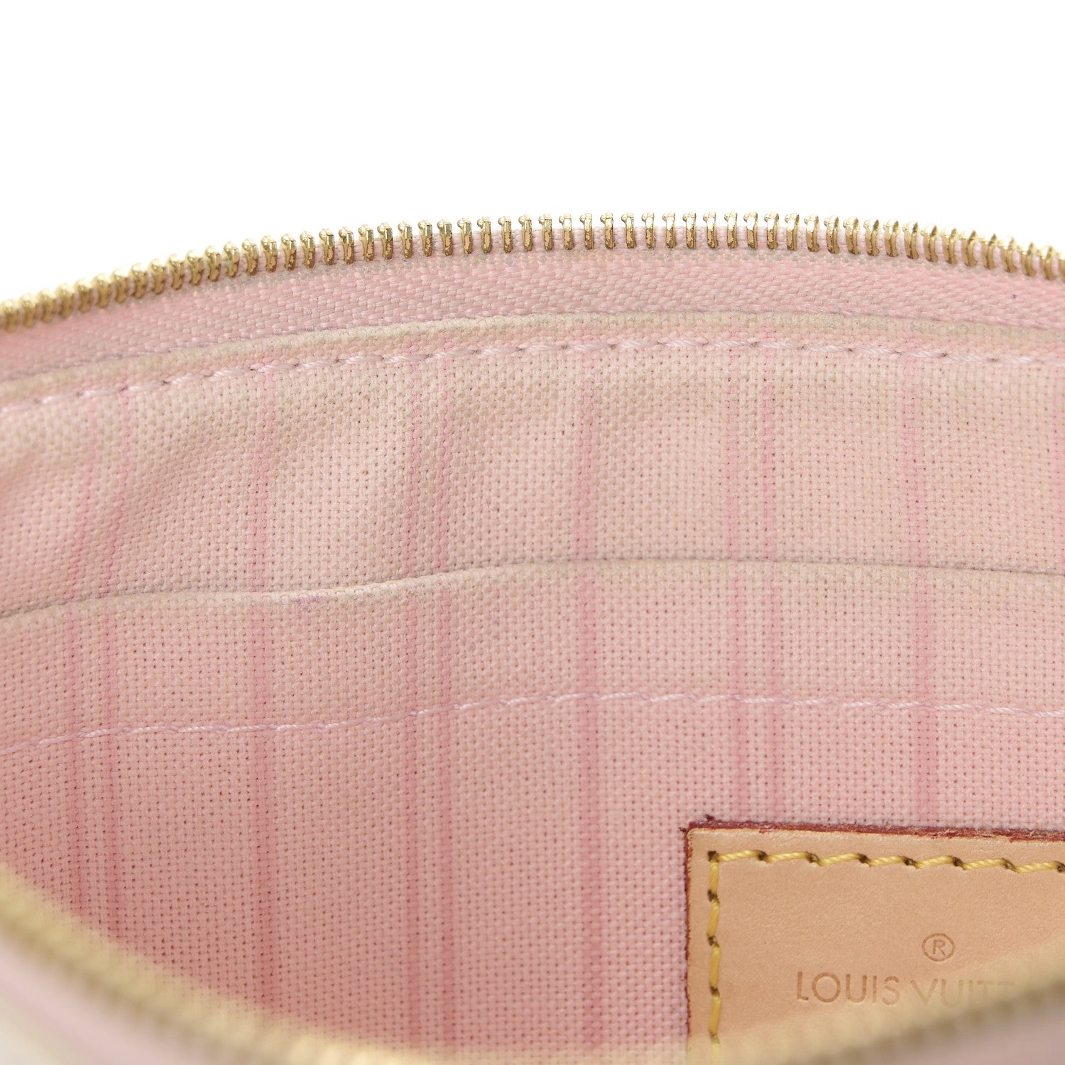 Louis Vuitton Damier Azur Neverfull MM GM Pochette Rose Ballerine 9 of 9