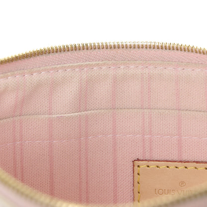 Louis Vuitton Damier Azur Neverfull MM GM Pochette Rose Ballerine 9 of 9