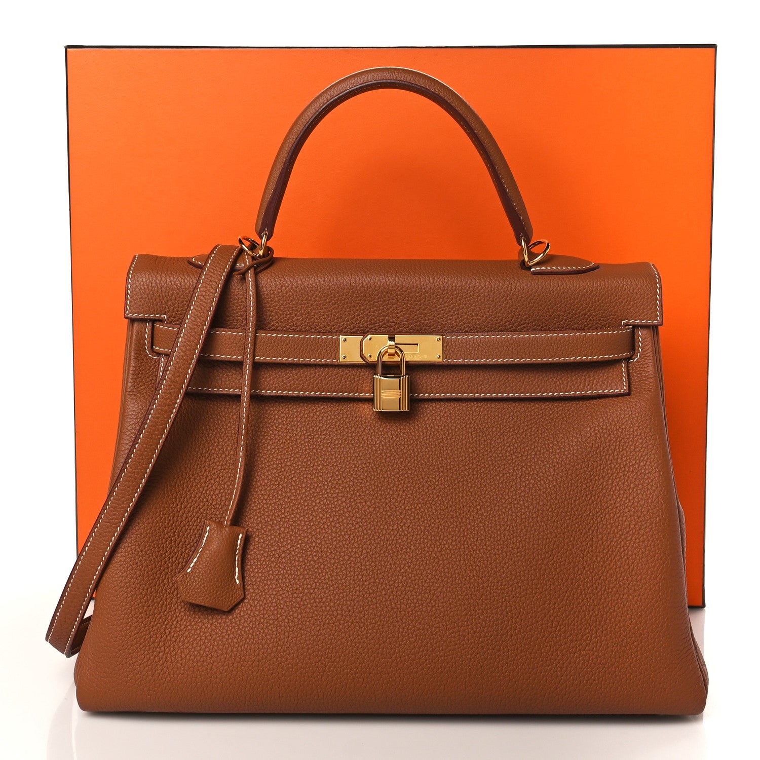 Hermes Togo Kelly Retourne 32 Gold 10 of 10