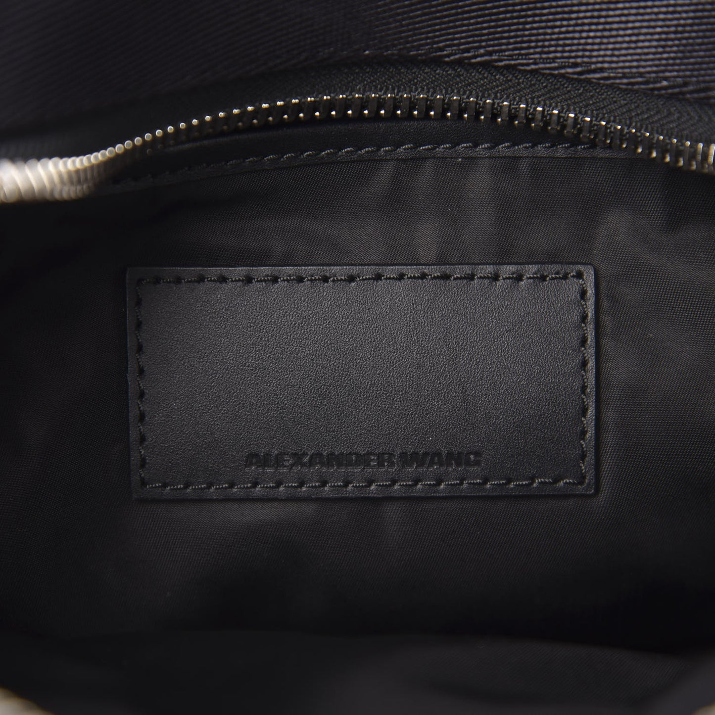 Pebbled Deerskin Mesh Snap Embellished Convertible Shoulder Bag Black