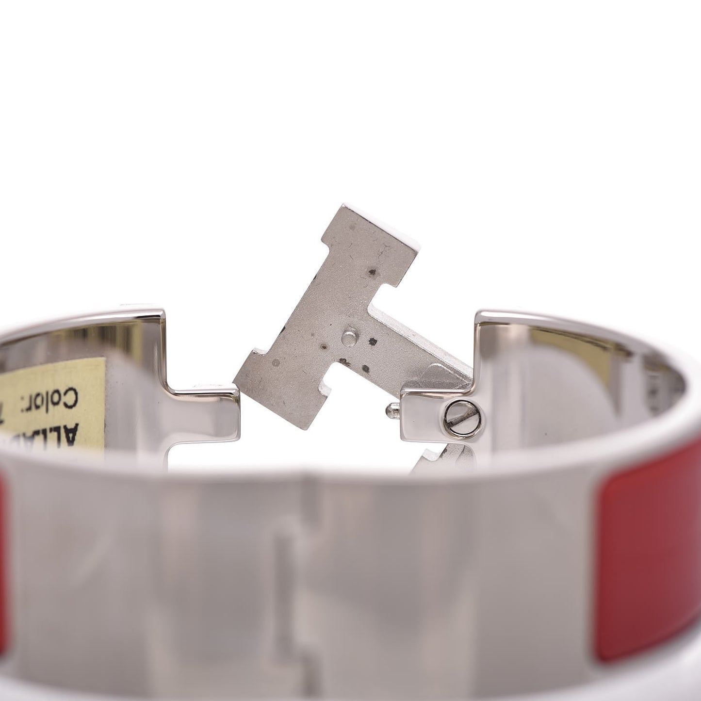 Enamel Wide Clic Clac H Bracelet PM Rouge Vif