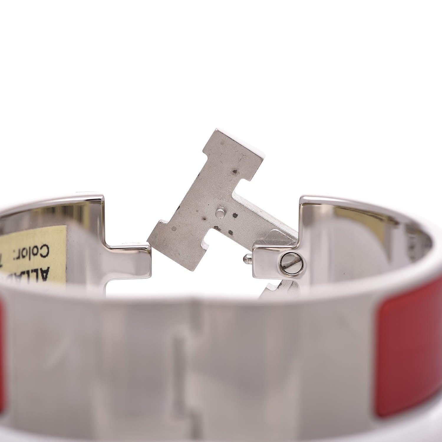 Hermes Enamel Wide Clic Clac H Bracelet PM Rouge Vif 5 of 5