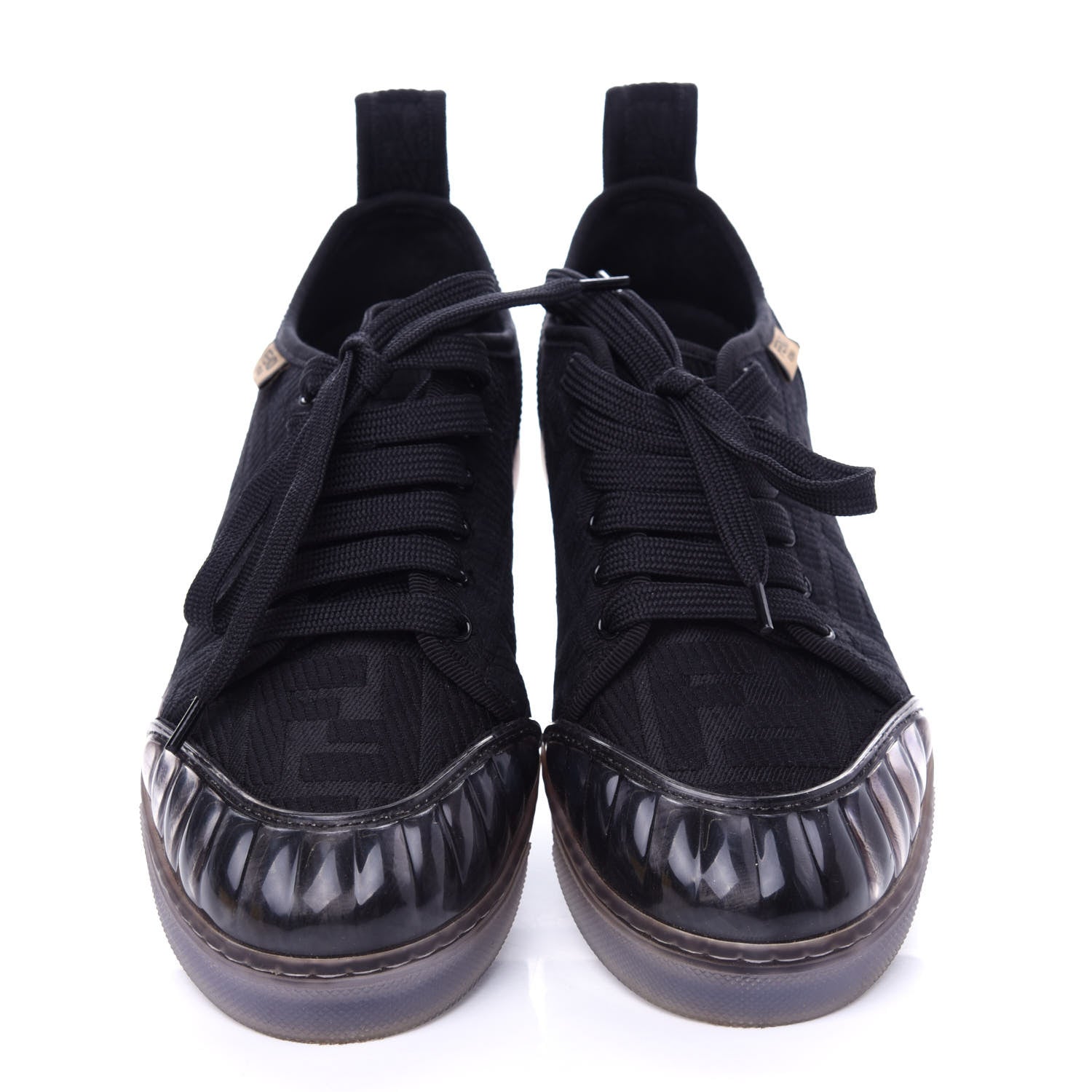 Fendi Corda FF Promenade Low Top Sneakers 37.5 Black 5 of 11
