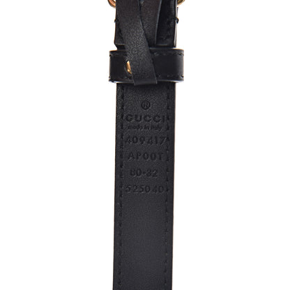 Gucci Calfskin Double G 20mm Belt 80 32 Black 6 of 7