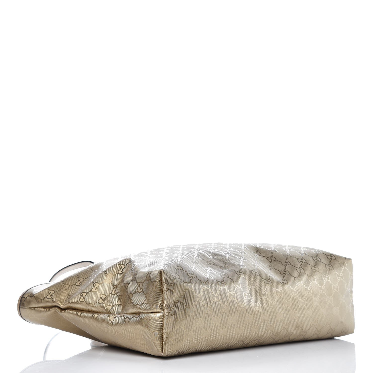 Gucci Imprime Monogram Medium Zippered Shopping Tote Champagne 4 of 9