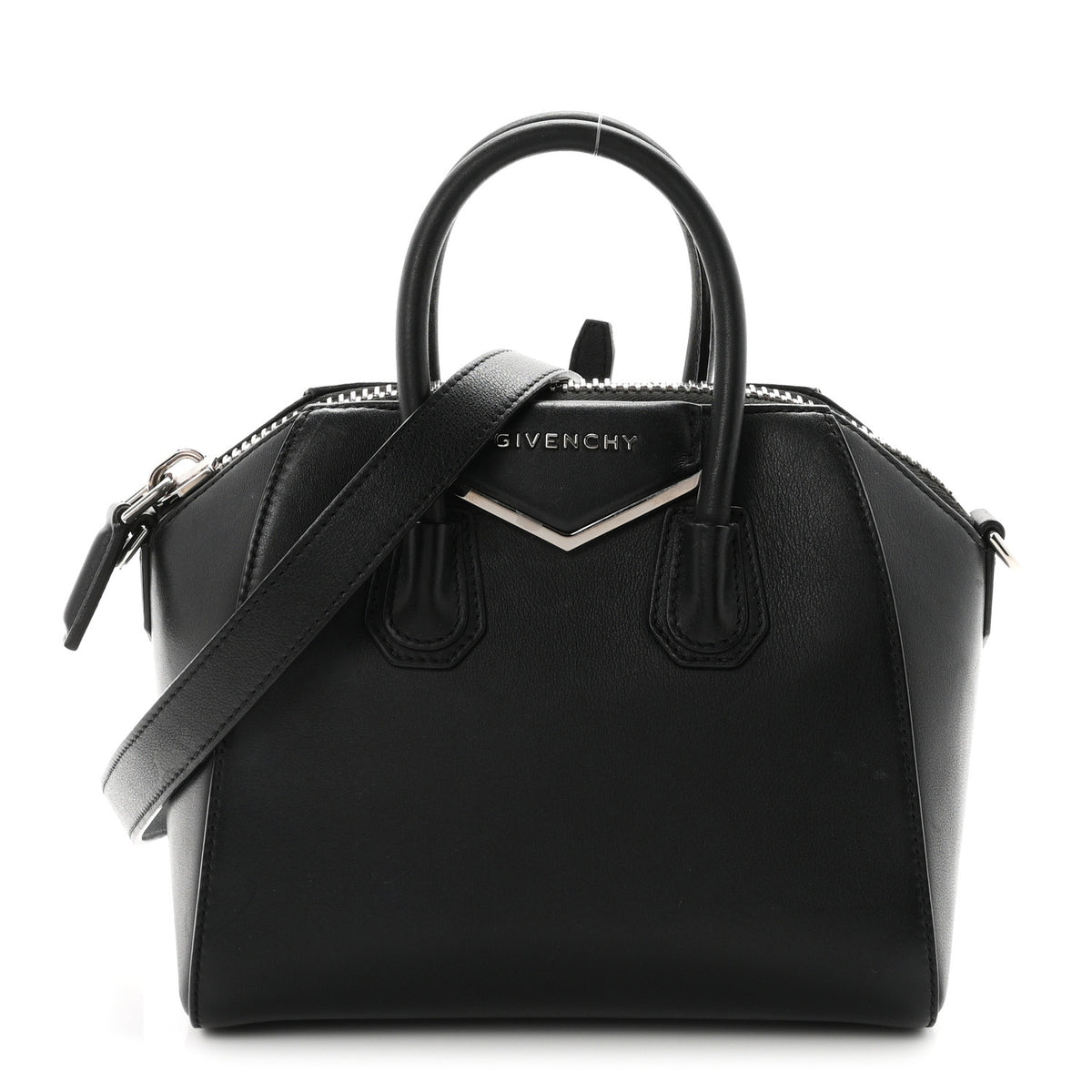 Givenchy Calfskin Mini Metal Antigona Black 1 of 10