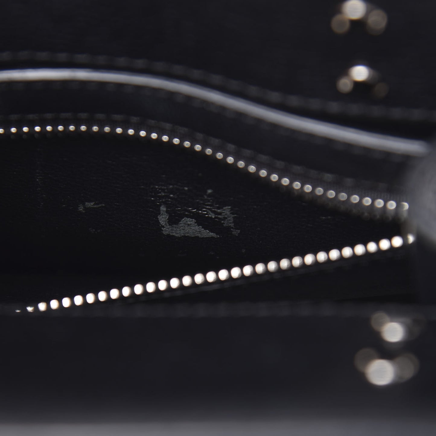 Grained Calfskin Mini Horizon Satchel Black