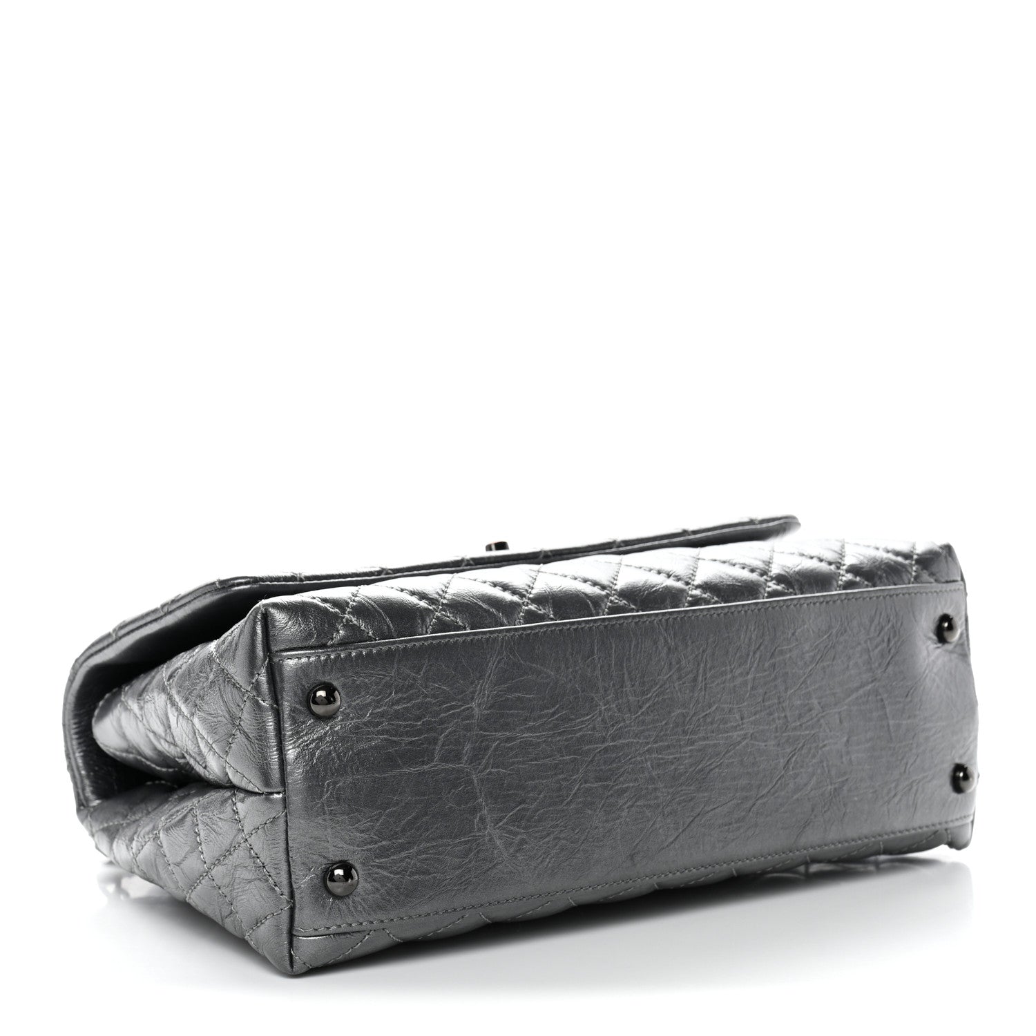 Chanel Metallic Aged Calfskin Quilted Small Coco Handle Flap