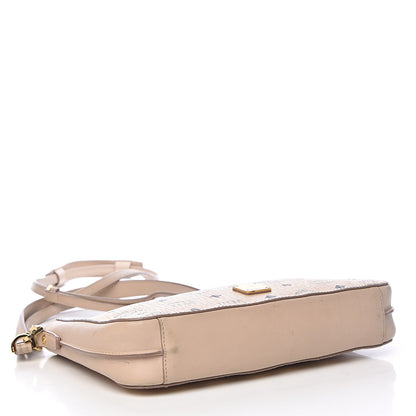 MCM Visetos Medium Essential Shoulder Bag Beige 5 of 17