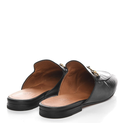 Gucci Calfskin Womens Princetown Slippers 38.5 Black 4 of 16