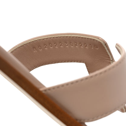 Hermes Box Calfskin Oran Sandals 41 Beige Nude 8 of 9