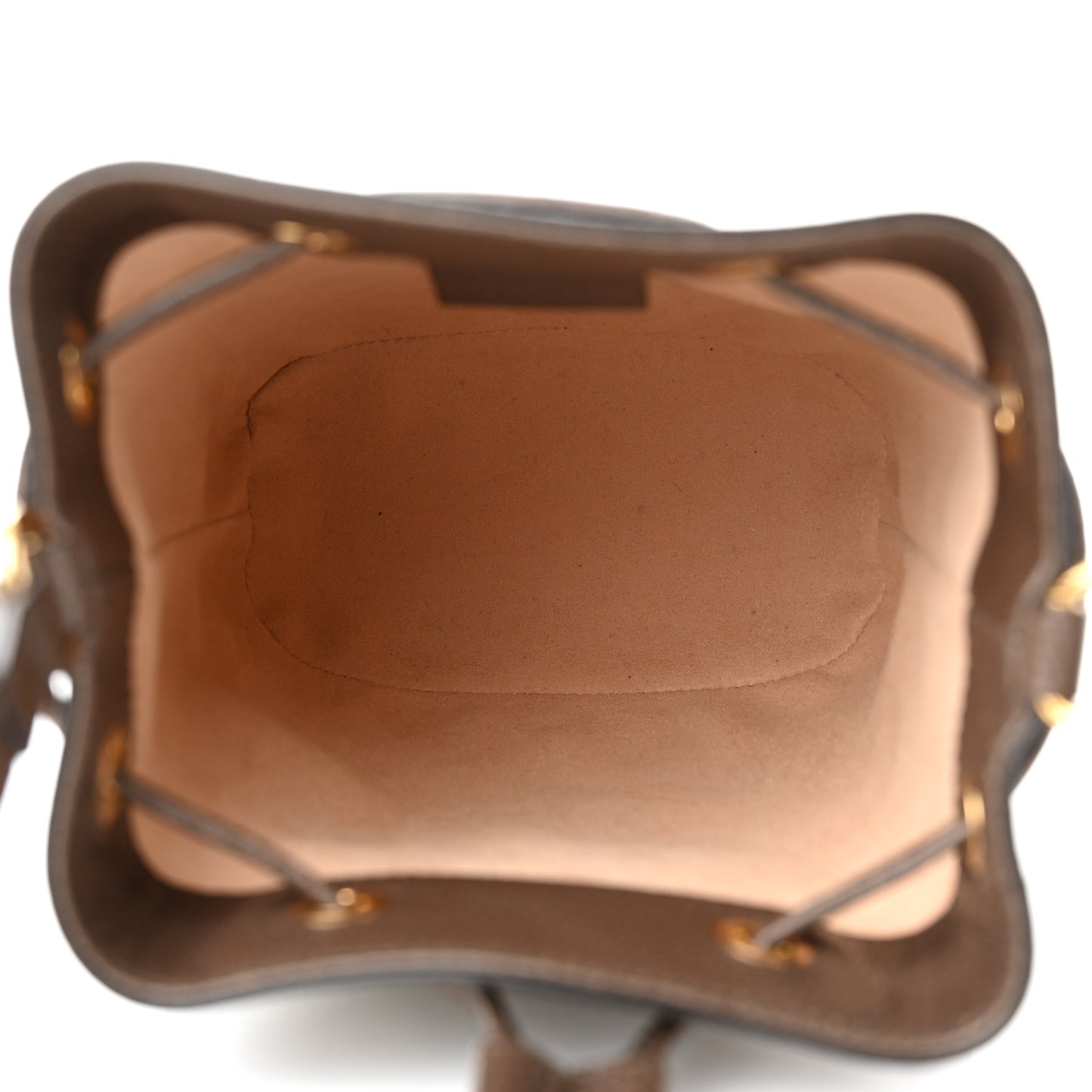 GG Supreme Monogram Web Mini Ophidia Bucket Bag Brown