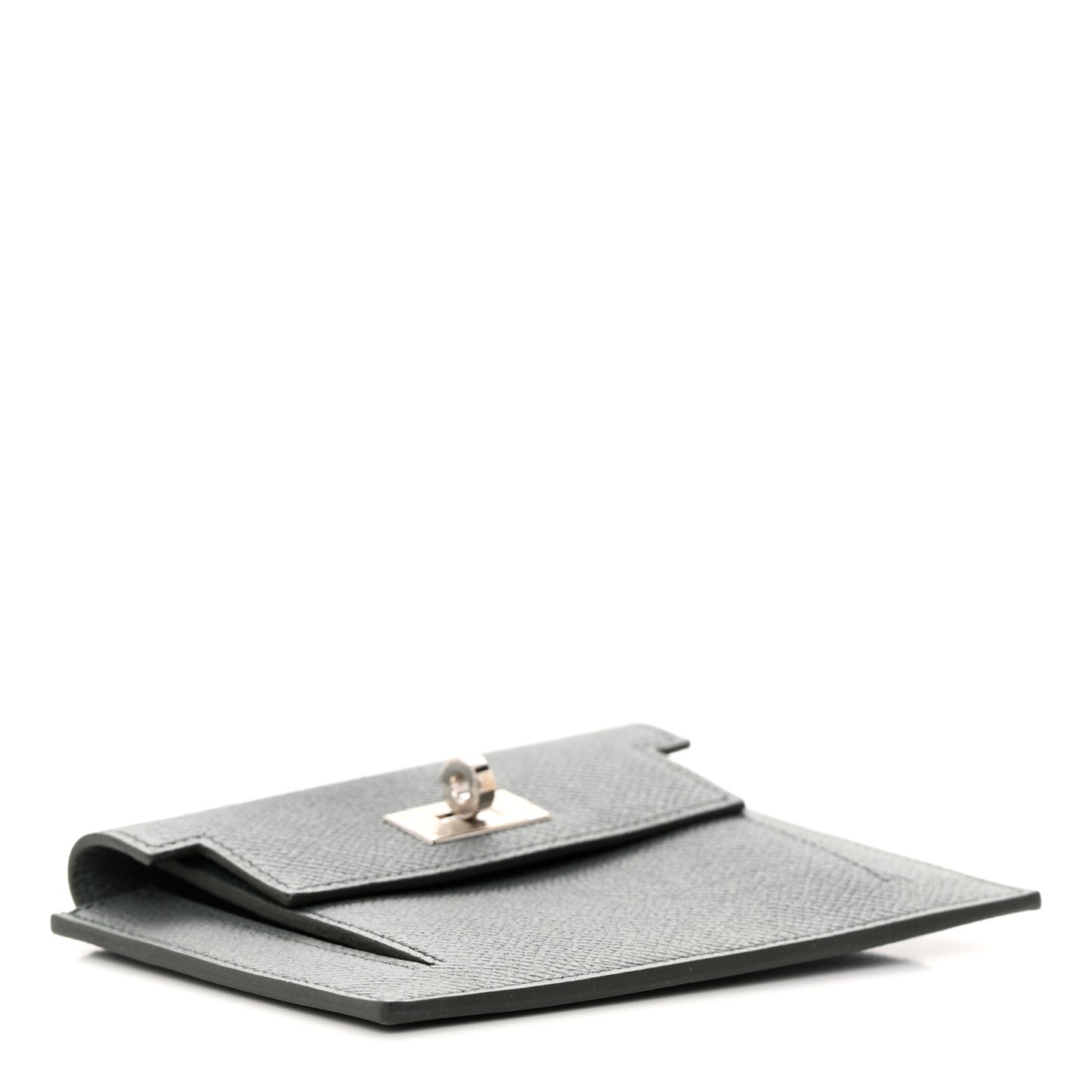 Epsom Kelly Pocket Compact Wallet Vert Amande