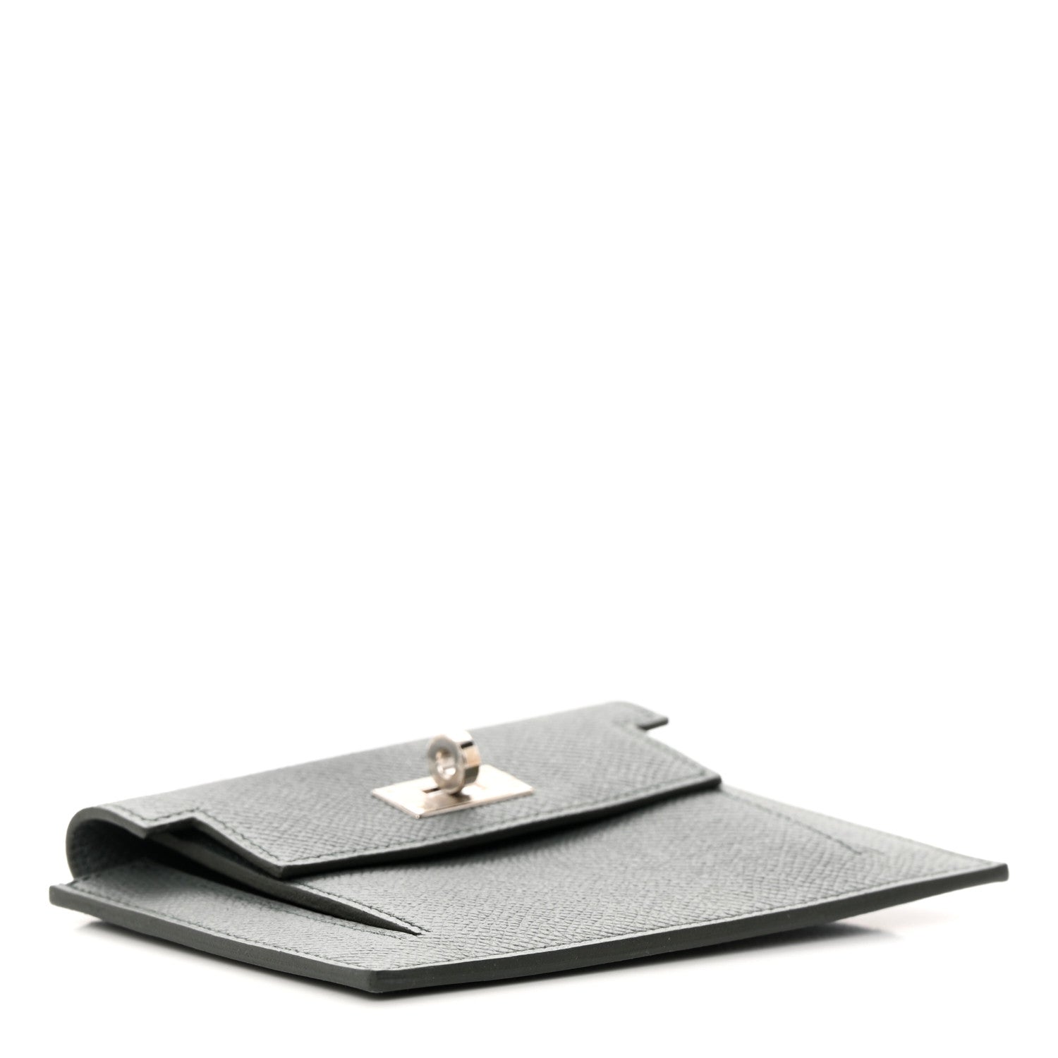 Hermes Epsom Kelly Pocket Compact Wallet Vert Amande 4 of 10