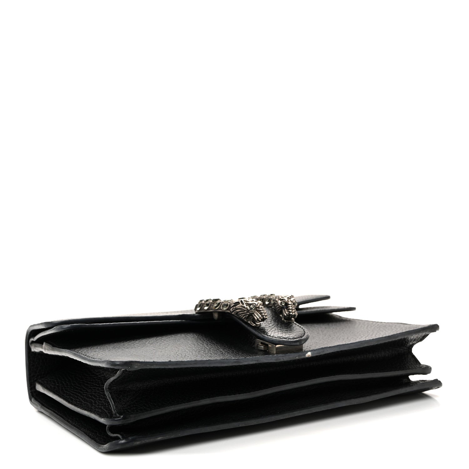 Gucci Pebbled Calfskin Small Dionysus Shoulder Bag Black 4 of 13