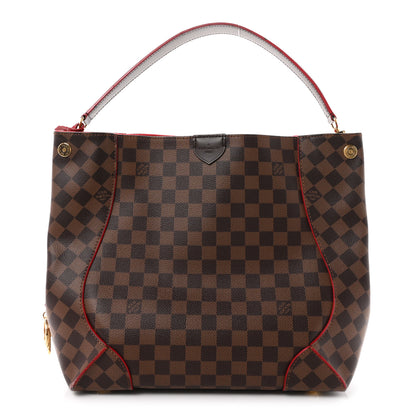 Louis Vuitton Damier Ebene Caissa Hobo Cherry 2 of 20