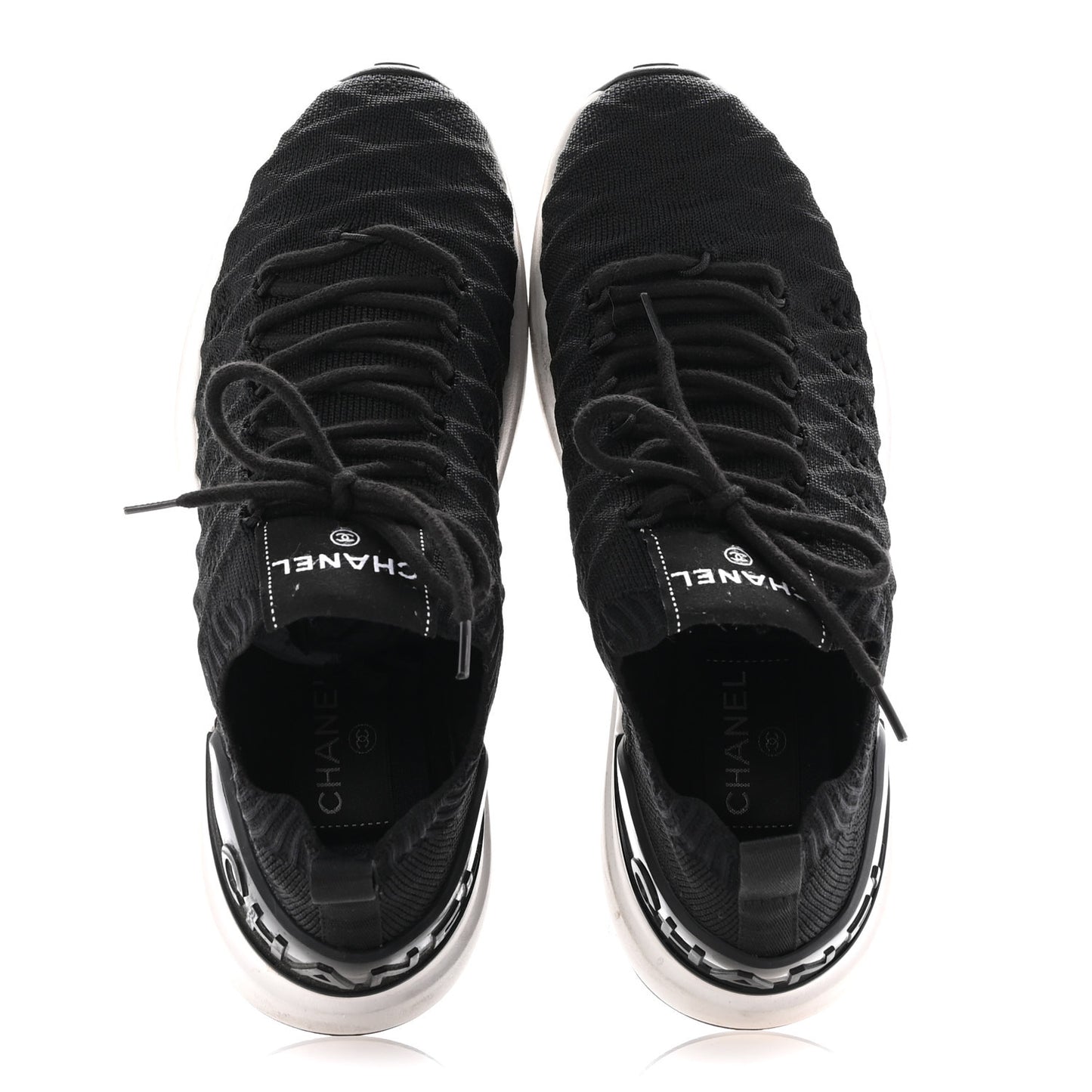 Fabric Logo Sneakers 36.5 Black
