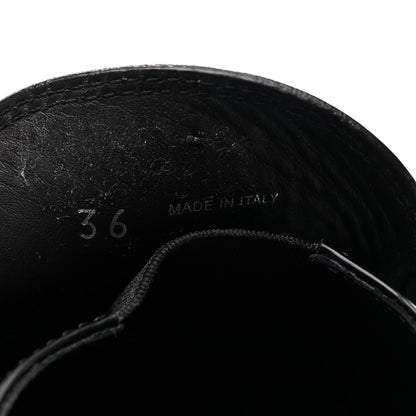 Prada Spazzolato Metal Triangle Logo 50mm Loafers 36 Black 9 of 10