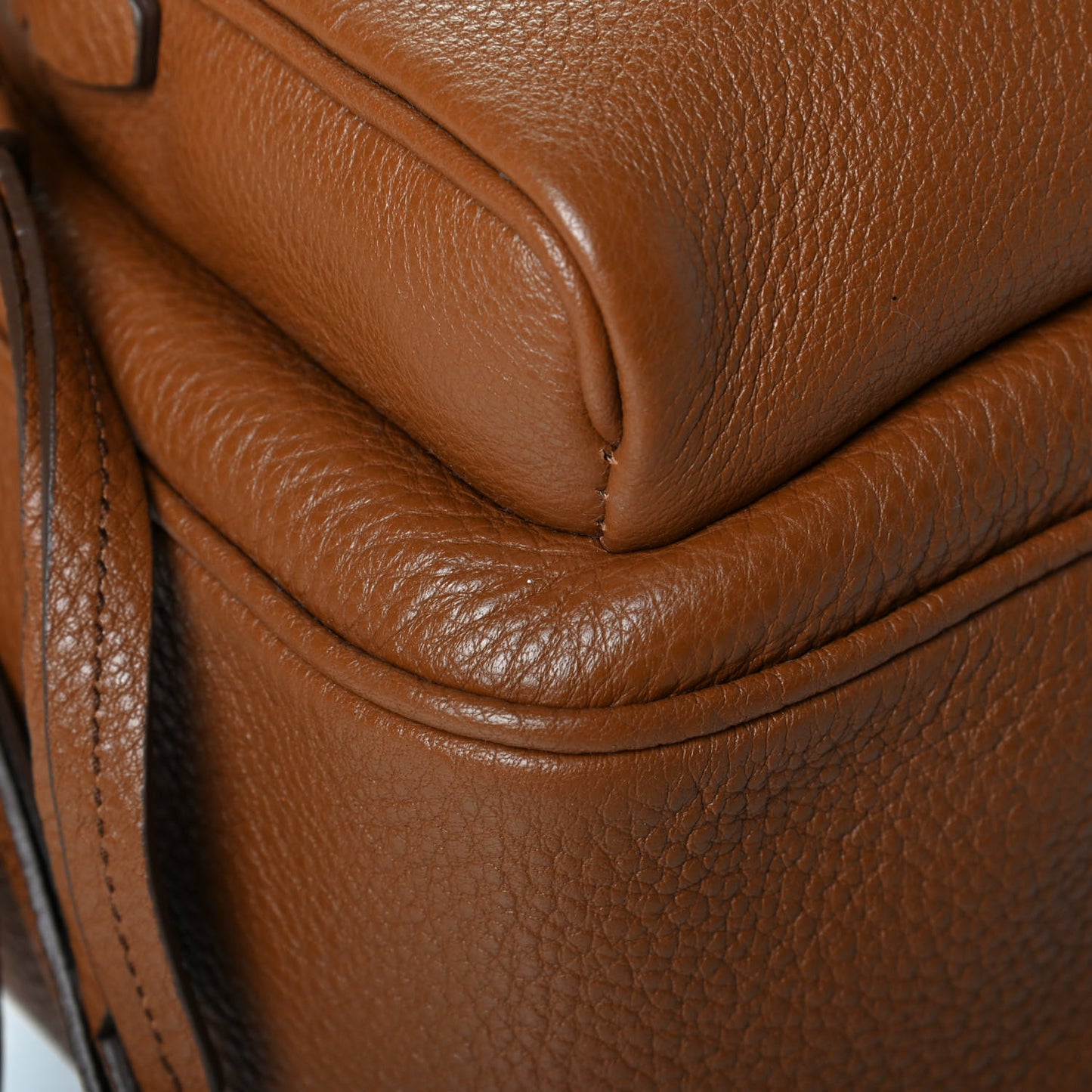 Vitello Daino Zip Backpack Cuoio